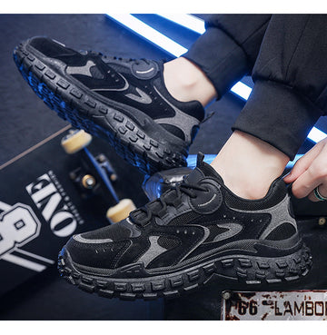 MS874 - Black Chunky Casual Shoes